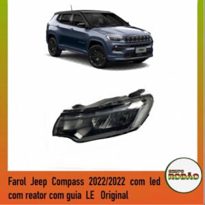 Farol Jeep Compass 2022/2022  máscara negra LE
