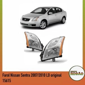 Farol Nissan Sentra 2007/2010 cromado LD / LE original