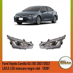 Farol Toyota Corolla GLI XEI 2021/2023  LD/LE com LED original