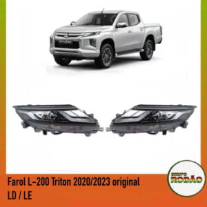 Farol L-200 Triton 2020/2023 original LD com led original código 2514