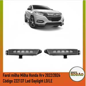 Farol milha Milha Honda Hrv 2022/2024 Código 222137 Led Daylight LD/LE
