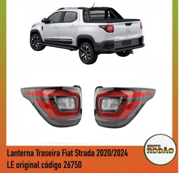 Lanterna Traseira Fiat Strada 2020/2024 LD LE sem led original